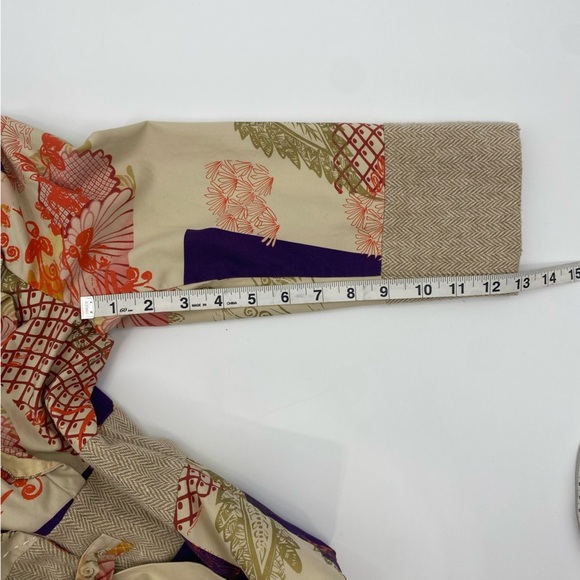 Anthropologie Elevenses Iced Juniper Patchwork Blazer size 8 - Picture 13 of 13